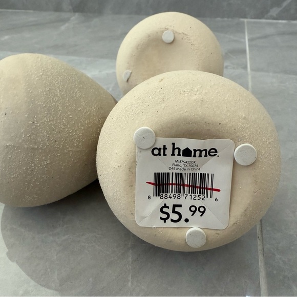 At Home Small Decorative Ceramic Painted Set Of Pots - Picture 9 of 11